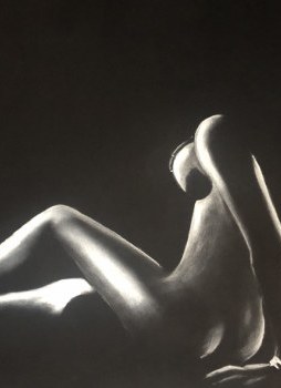 akt 70 x 50 cm
