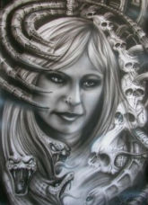 Gabriela 2 (akryl/aerograf)